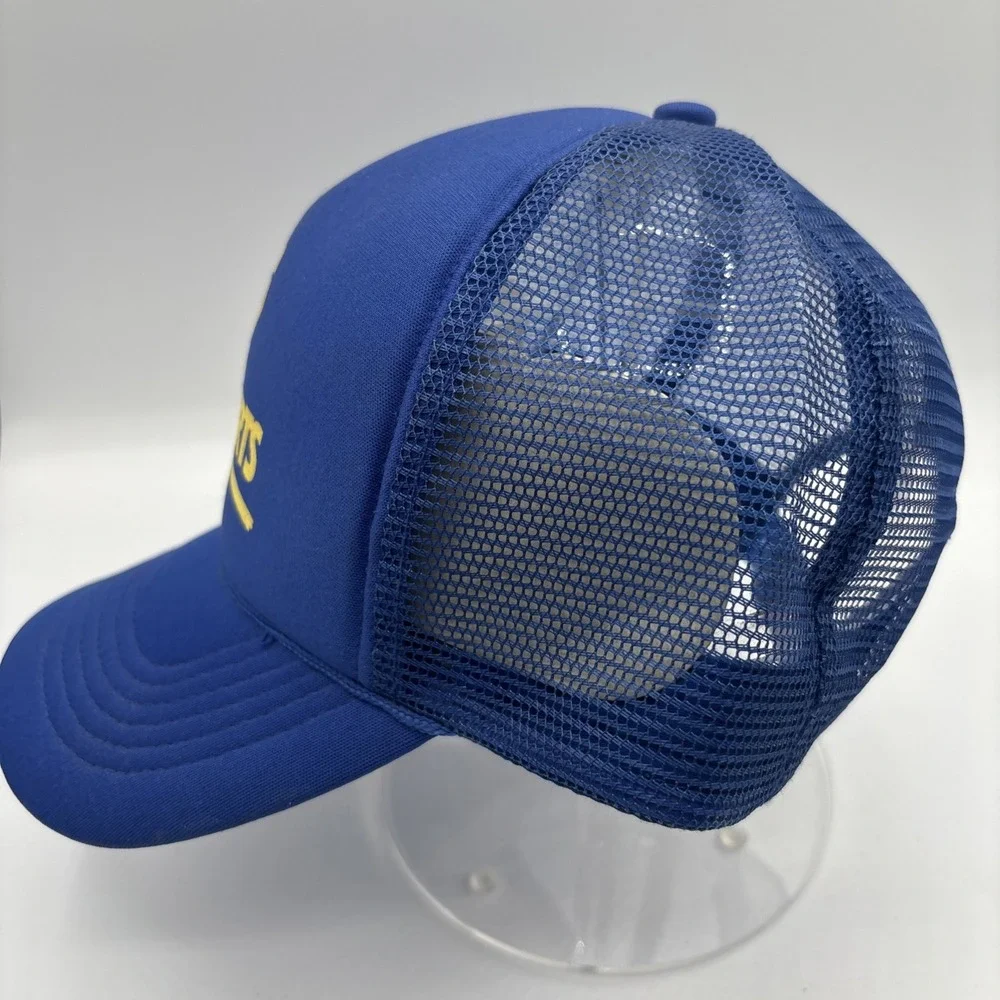 Vintage Napa‎ Auto Parts Mesh Trucker Snapback Hat Cap Logo Blue 1980s 90s